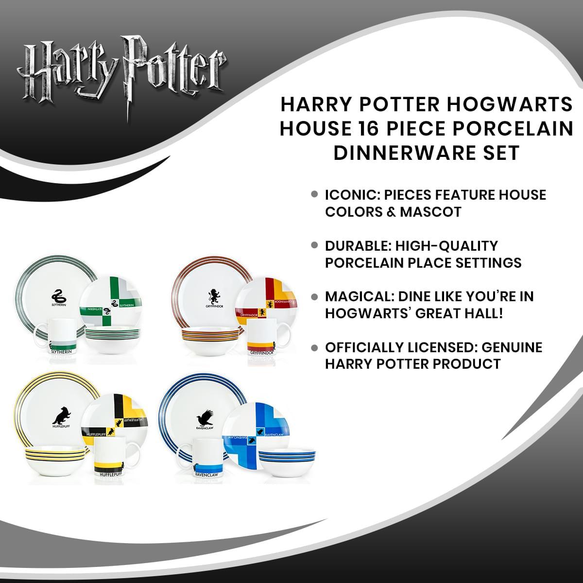 Harry Potter Hogwarts 16 Piece Porcelain Dinnerware Set picture