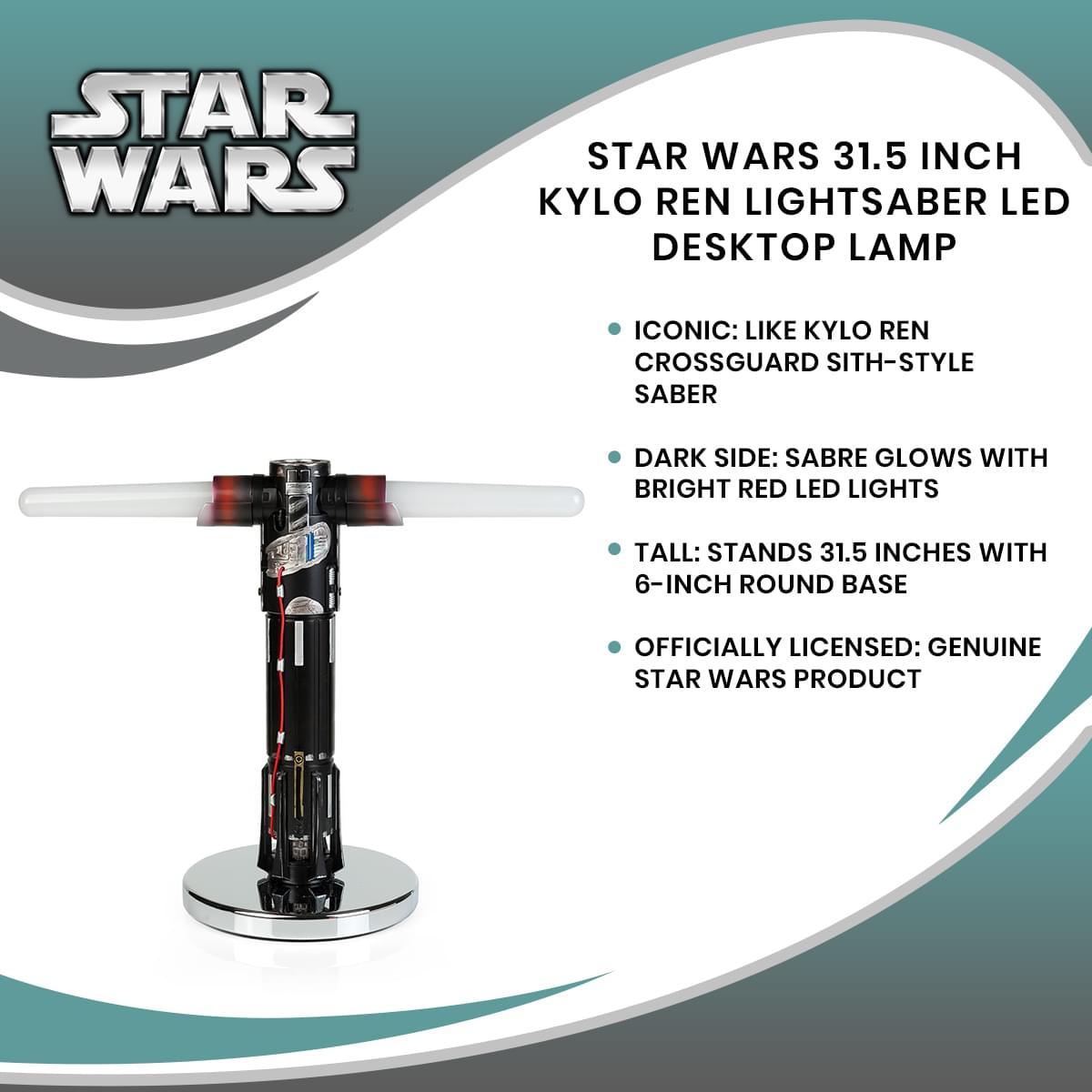 Star Wars 31.5 Inch Kylo Ren Lightsaber LED Desktop Lamp picture