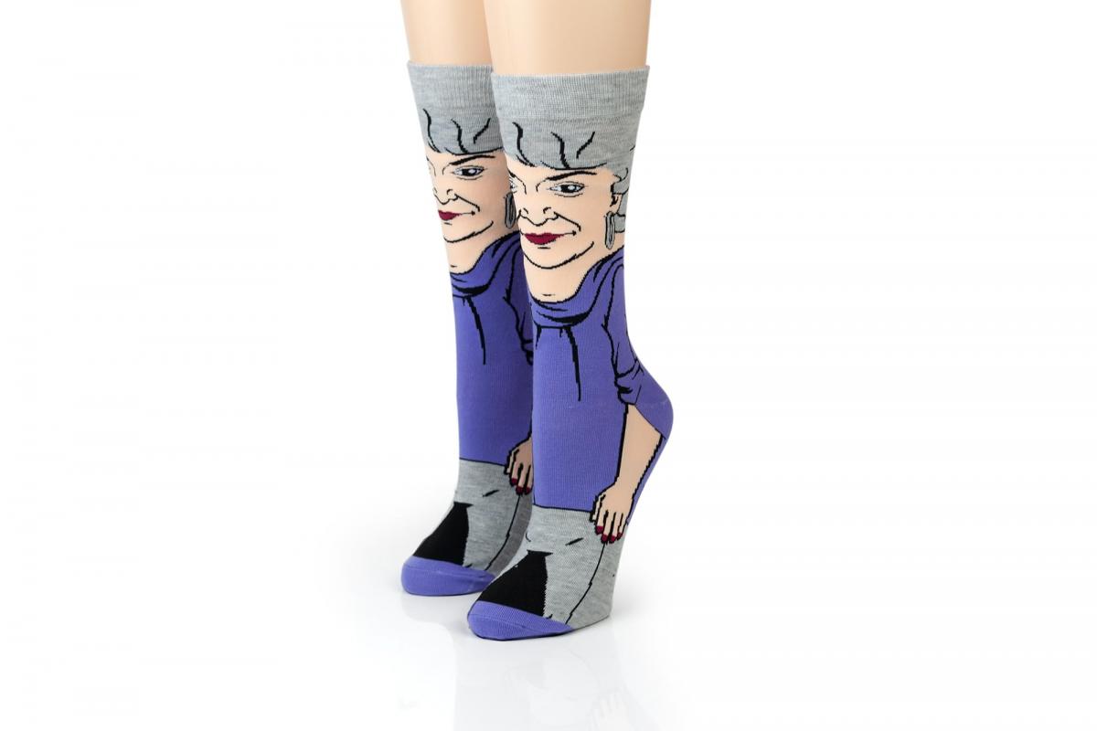 Golden Girls All-Over Graphic Adult Crew Socks | Dorothy picture