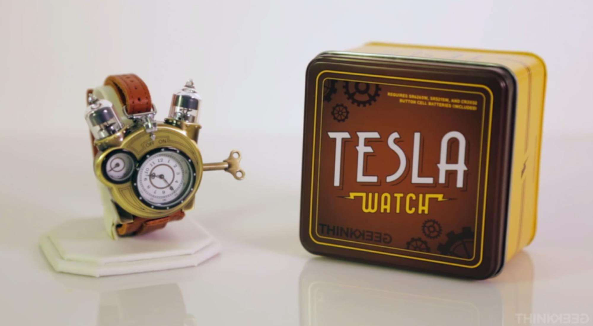 Steampunk Styled Tesla Analog Watch picture