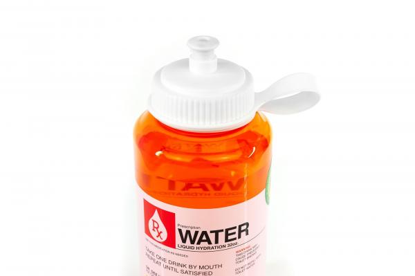 Prescription Water 32oz Plastic Water Bottle w/ Lid picture