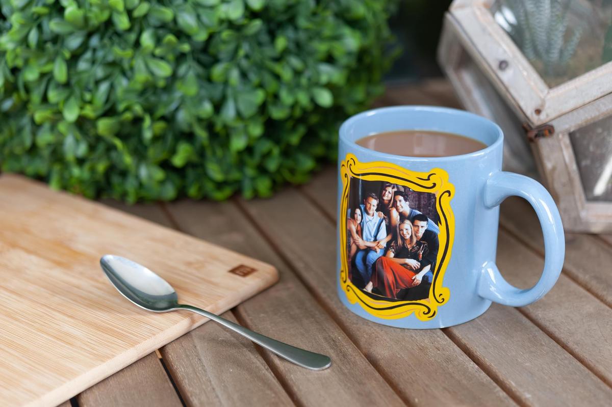 Friends Group In Frame 20oz Blue Ceramic Mug picture