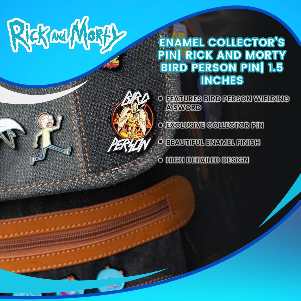 Rick and Morty Bird Person Enamel Collector Pin picture