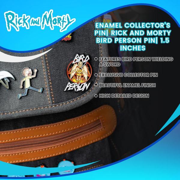 Rick and Morty Bird Person Enamel Collector Pin picture