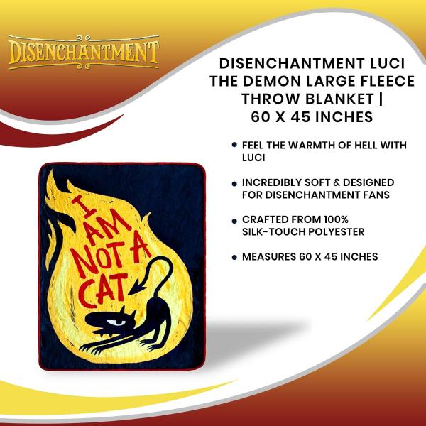 Disenchantment Luci 45x60 Inch Fleece Throw Blanket picture