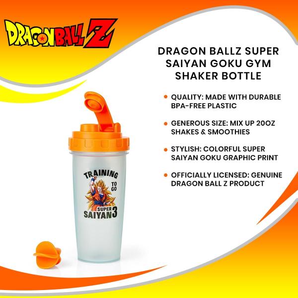 Dragon Ballz Super Saiyan Goku Gym Shaker Bottle picture