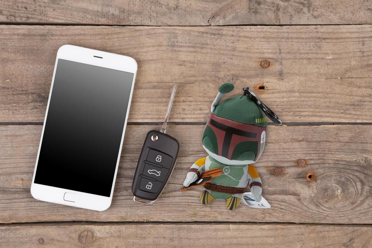 Star Wars 4" Mini Talking Plush Clip On: Boba Fett picture