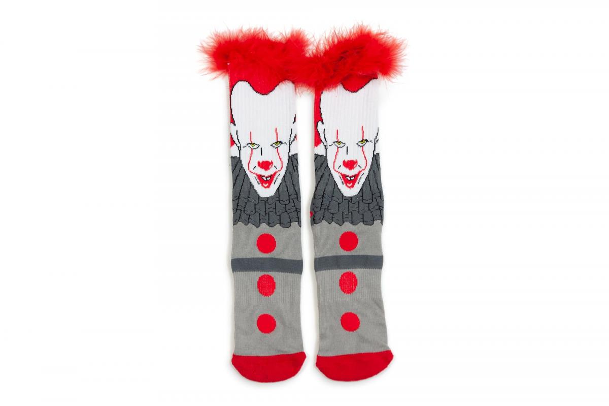 IT Pennywise with 3D Hair Athletic Crew Socks | 1 Pair picture