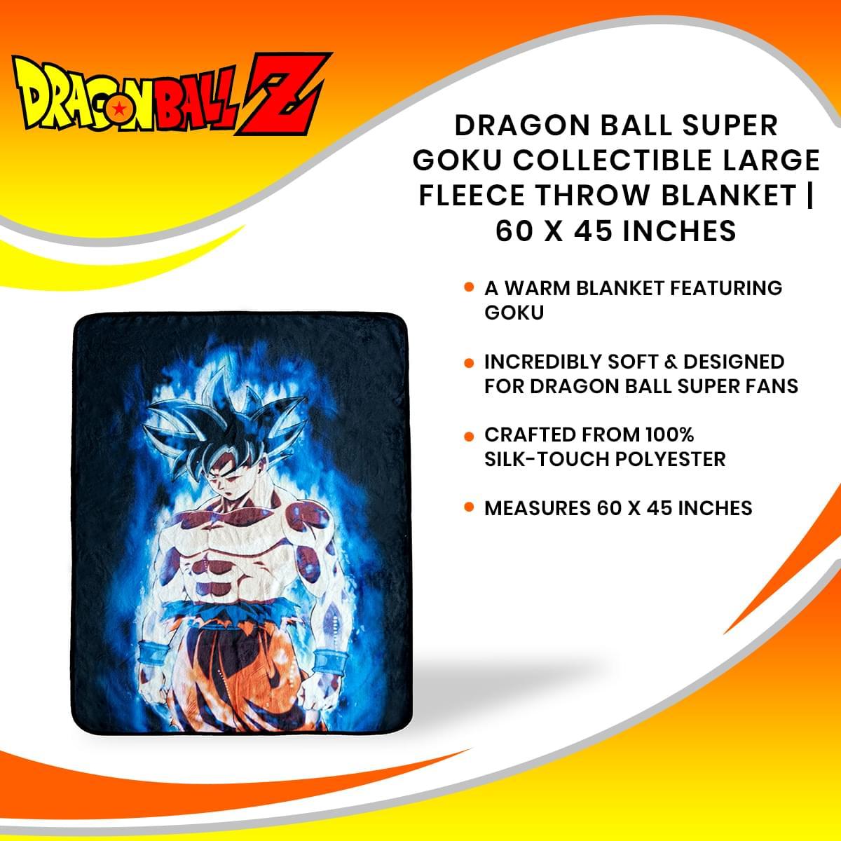 Dragon Ball Super Goku 45x60 Inch Fleece Throw Blanket picture