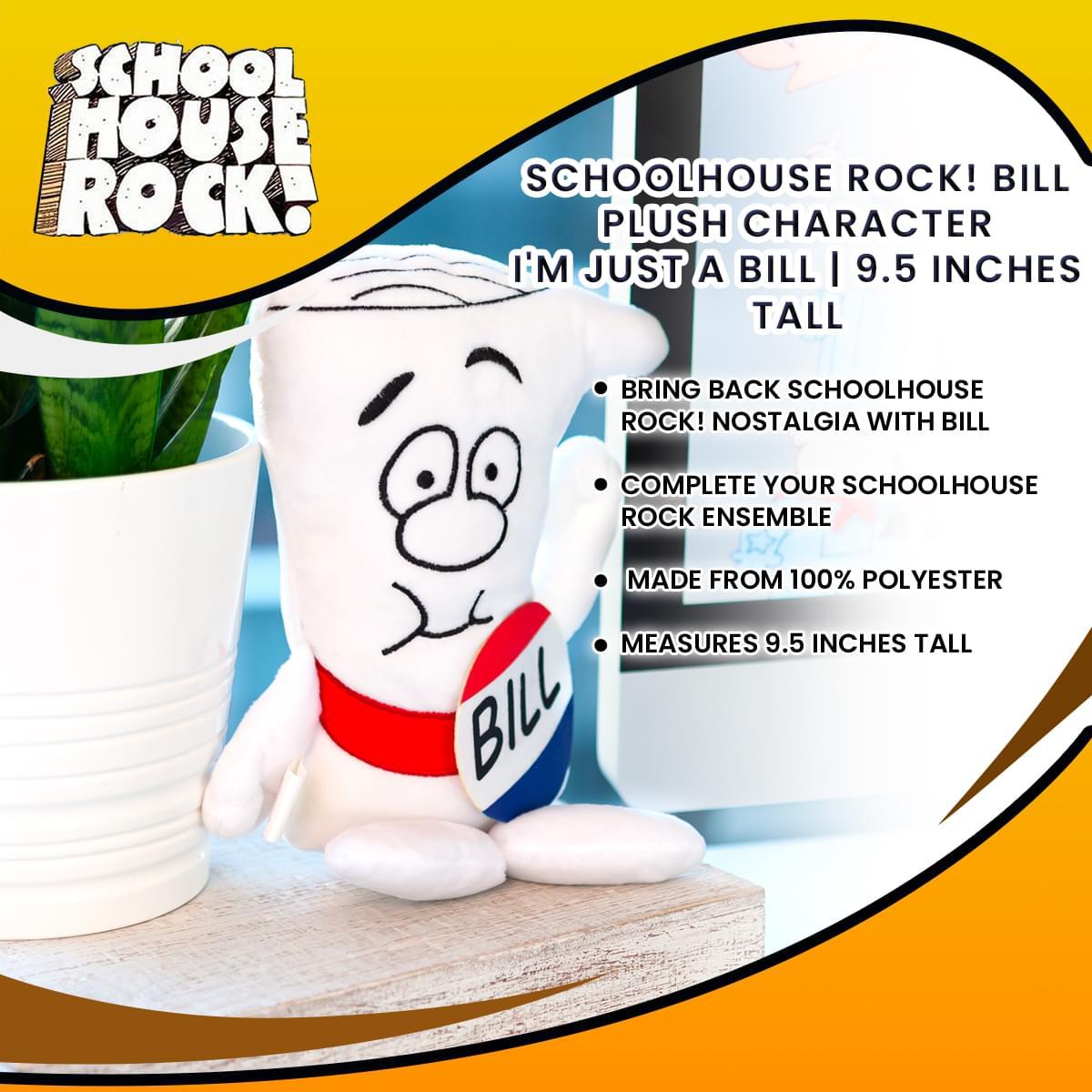 Schoolhouse Rock! Bill 9.5 Inch Collectible Plush picture