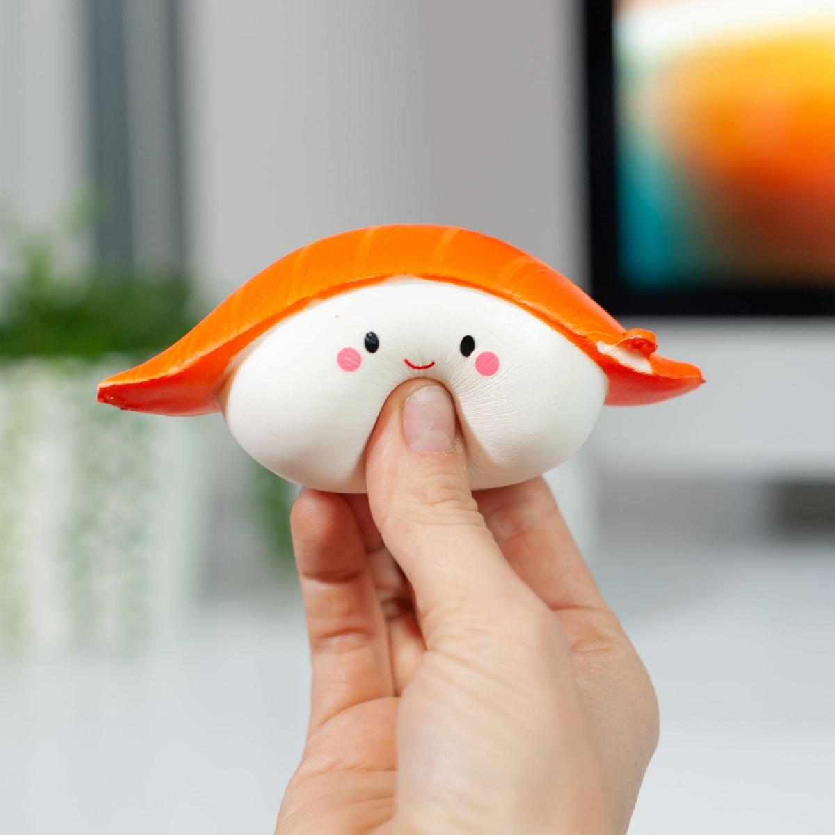 Salmon Smiling Nigiri Sushi Foam Squishy Toy picture