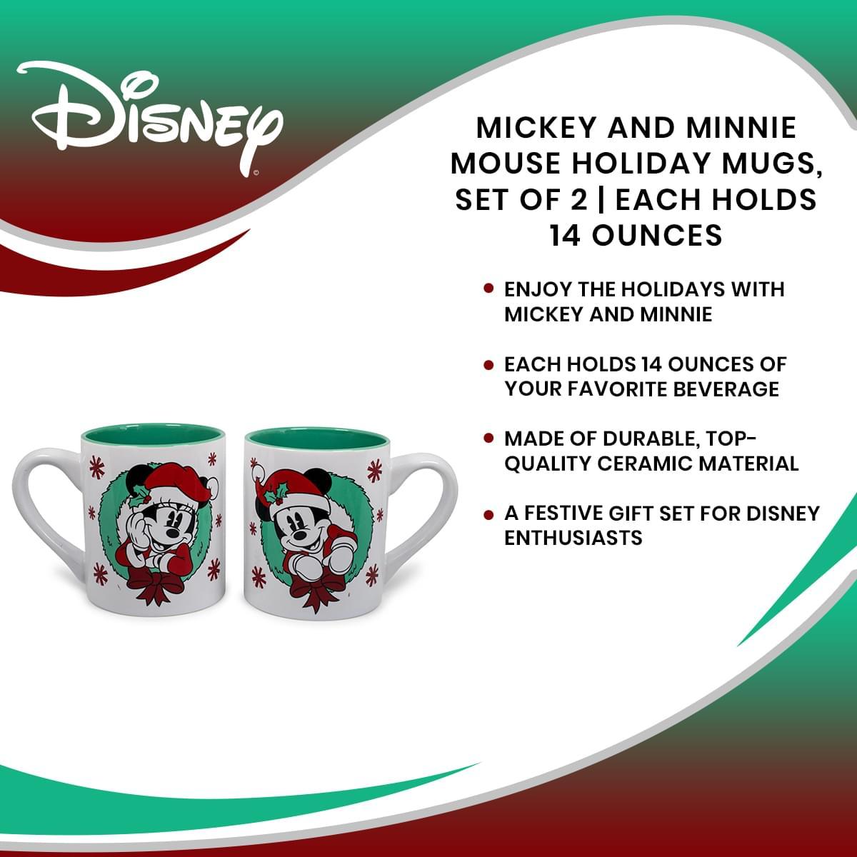 Mickey and Minnie Mouse Holiday Mug Set picture