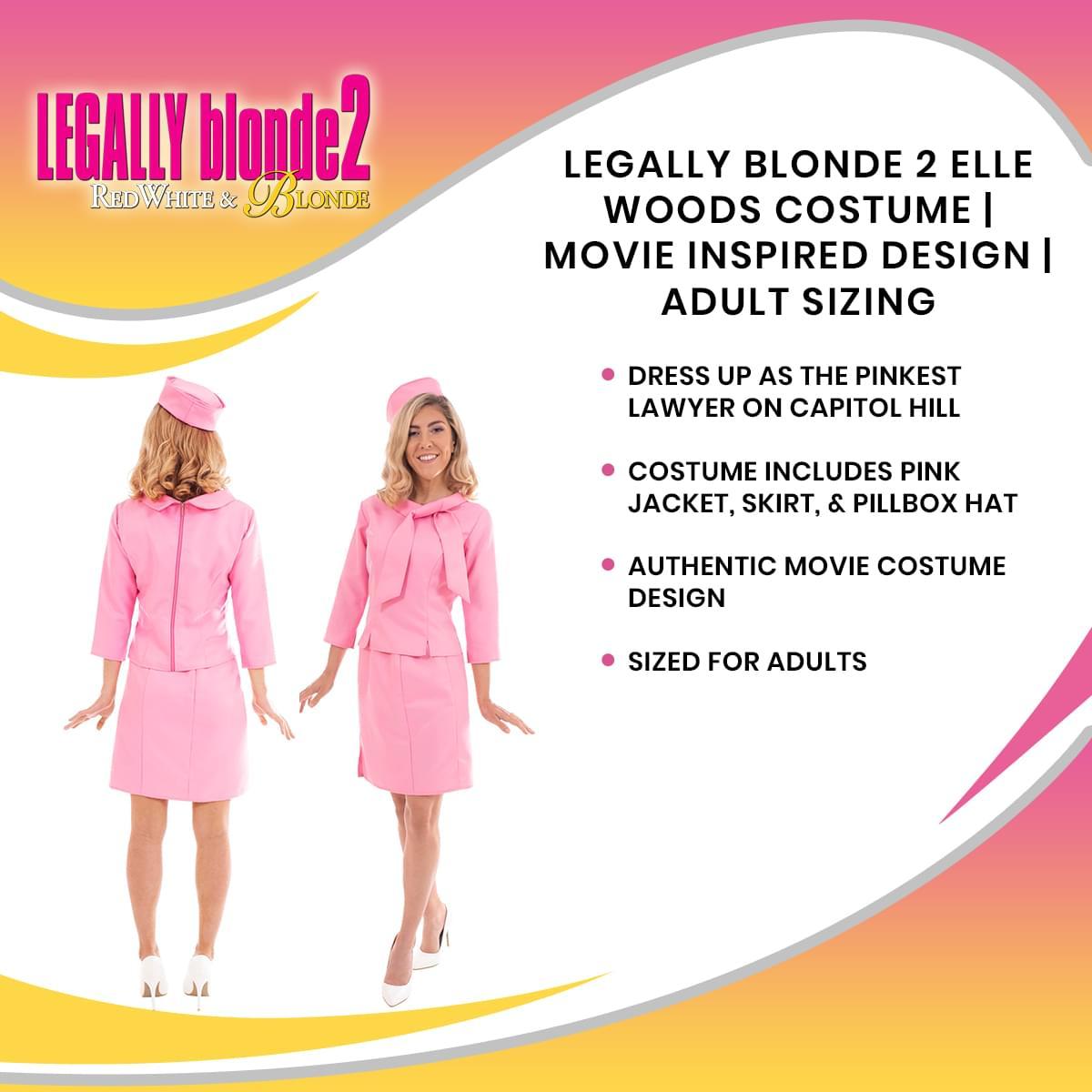 Legally Blonde 2 Elle Woods Adult Costume | X-Small picture