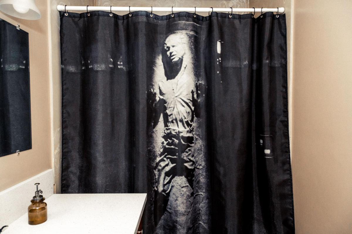 Star Wars Han Solo in Carbonite Shower Curtain picture