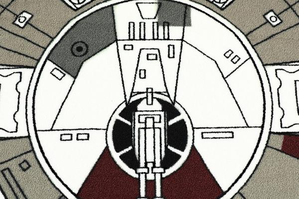 Star Wars Millennium Falcon 39 x 52 Inch Area Rug picture