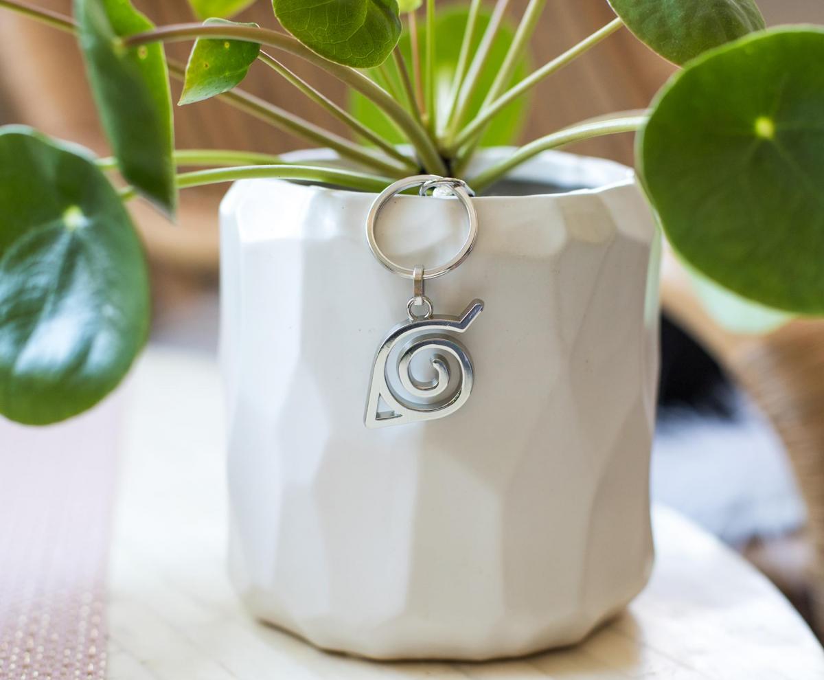 Naruto Hidden Leaf Village Logo Enamel Keychain picture