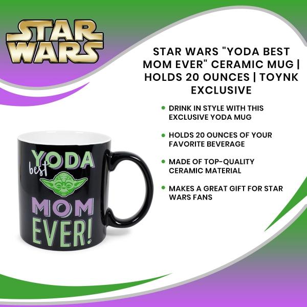 Star Wars Yoda Best Mom Ever 20 Ounce Ceramic Mug picture