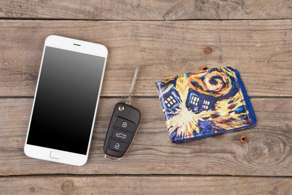 Doctor Who Bi-Fold Wallet Van Gogh TARDIS picture