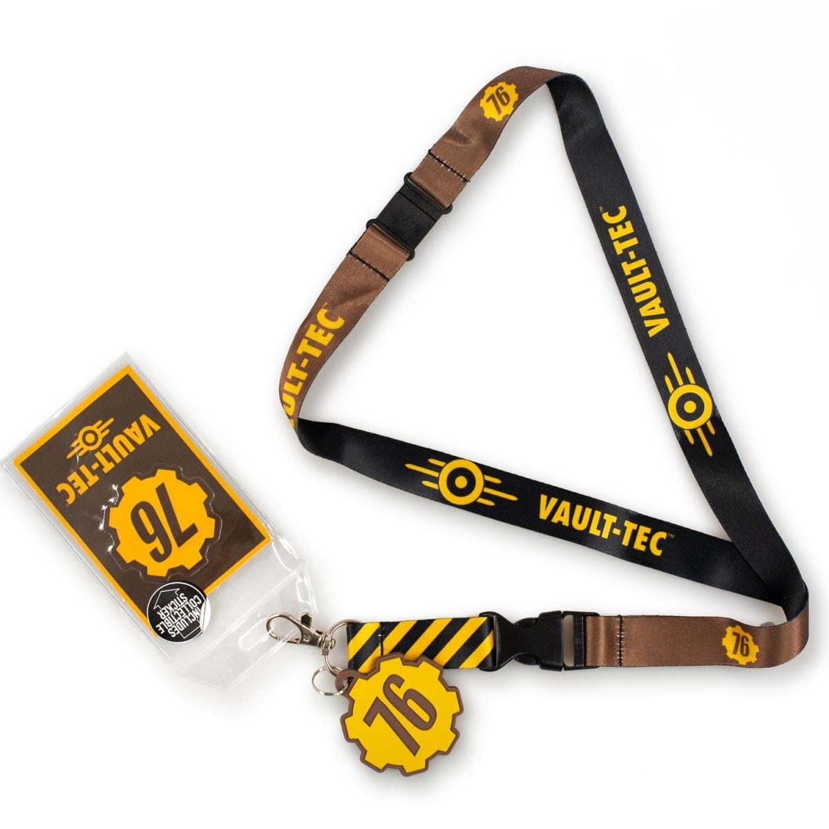 Fallout 76 Vault-Tec Lanyard w/ Charm picture