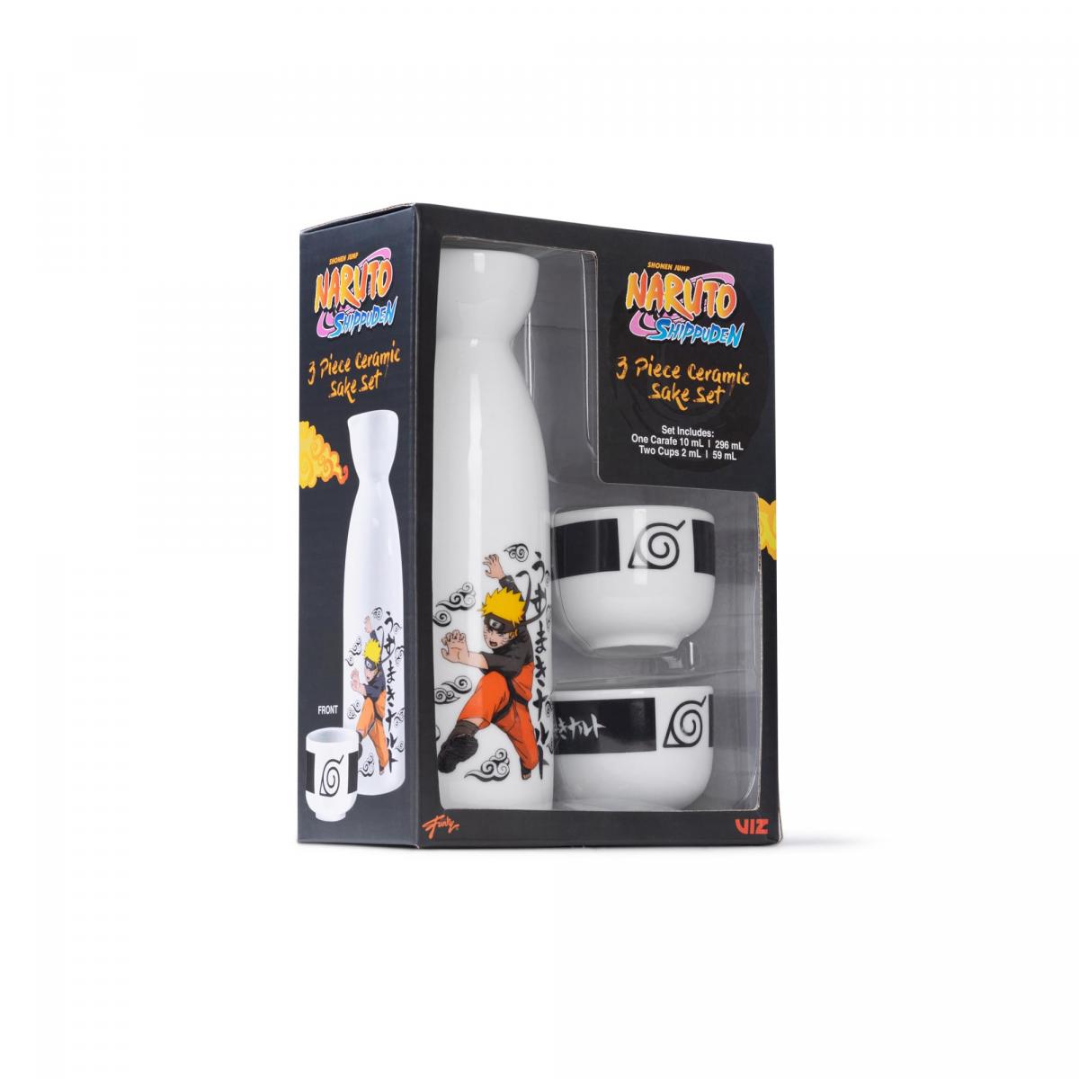 Naruto 3 Piece Ceramic Sake Set picture