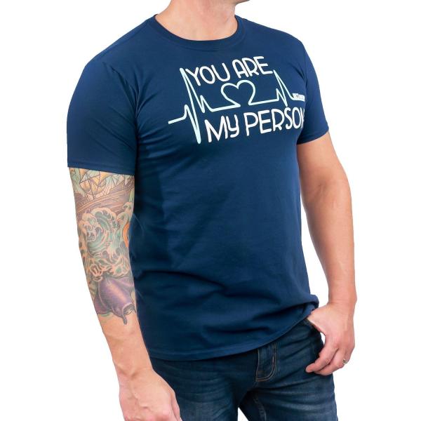 Grey's Anatomy "You Are My Person" Adult Navy T-Shirt - LG picture