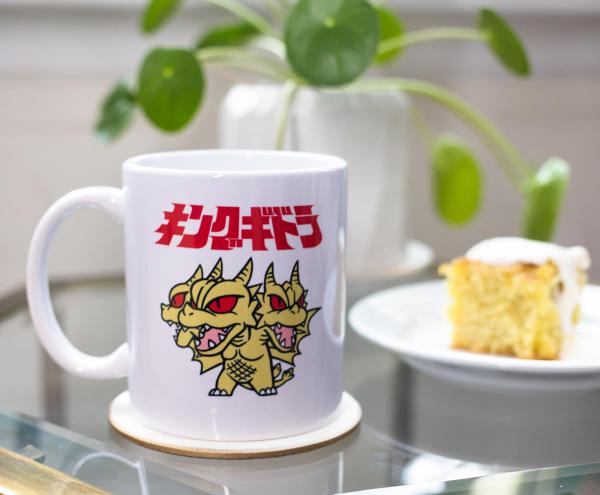 Godzilla Chibi Ghidorah 11 Ounce Ceramic Mug picture