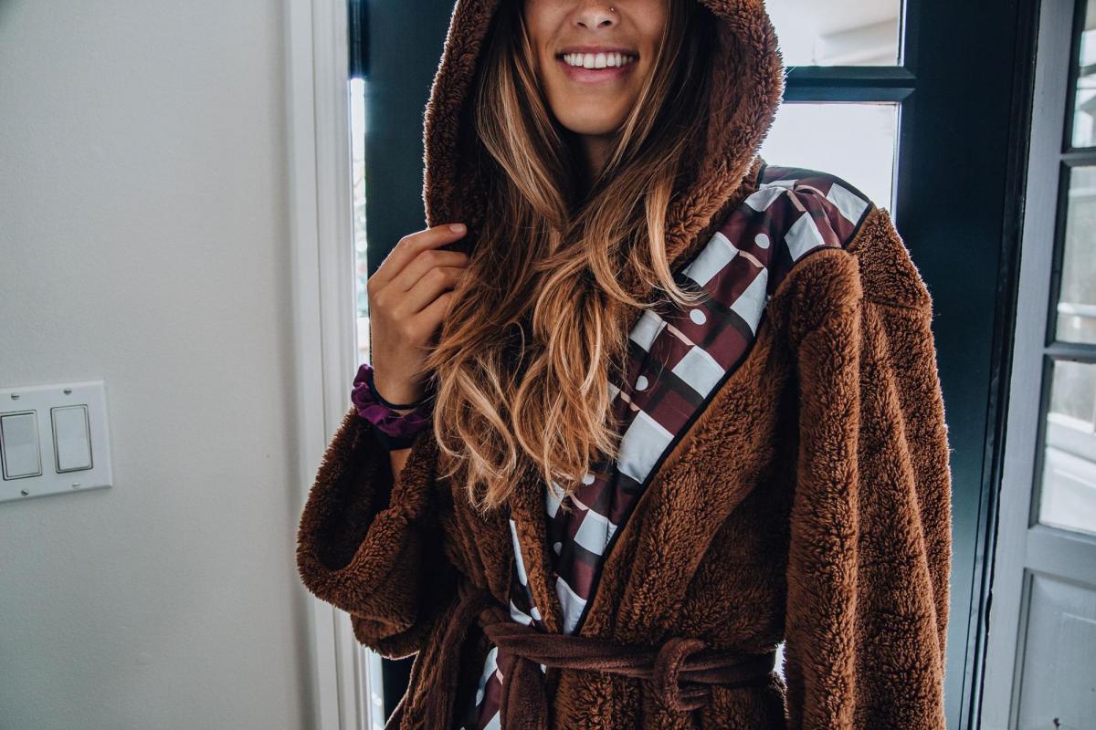 Star Wars Chewbacca Adult Fleece Hooded Robe picture