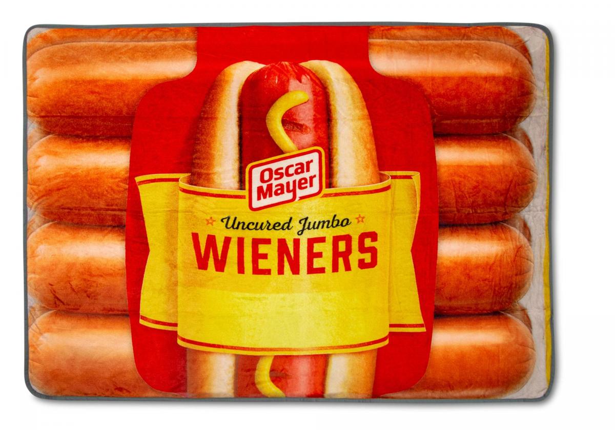 Oscar Mayer Hot Dogs Fleece Throw Blanket picture