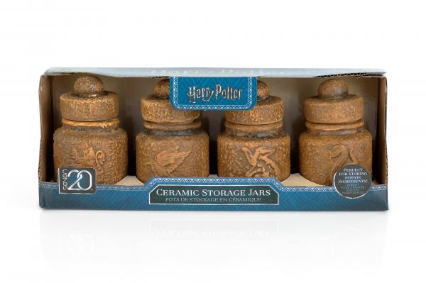 Harry Potter Hogwarts Houses Ceramic Storage Jars - Set of 4 picture