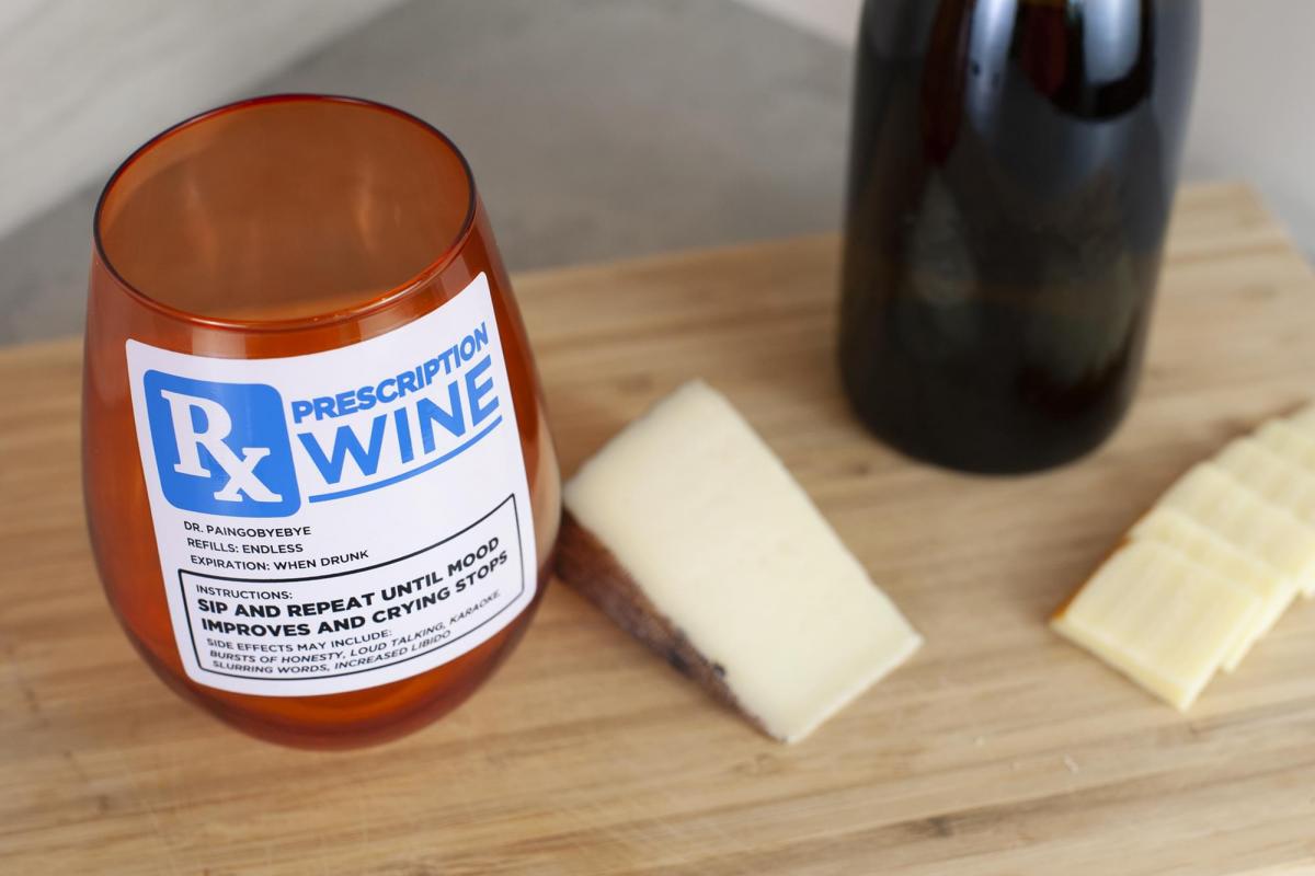 Rx Prescription Wine 30oz Stemless Wine Glass picture