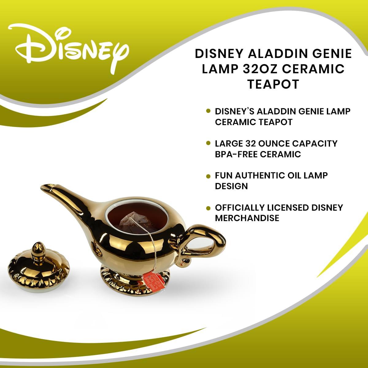 Disney Aladdin Genie Lamp 32oz Ceramic Teapot picture