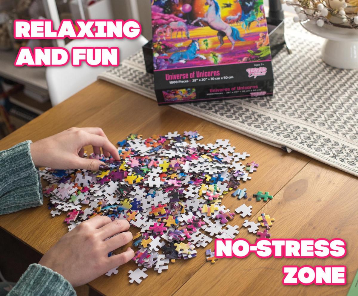 Universe of Unicorns Rainbow Fantasy Puzzle | 1000 Piece Jigsaw Puzzle picture