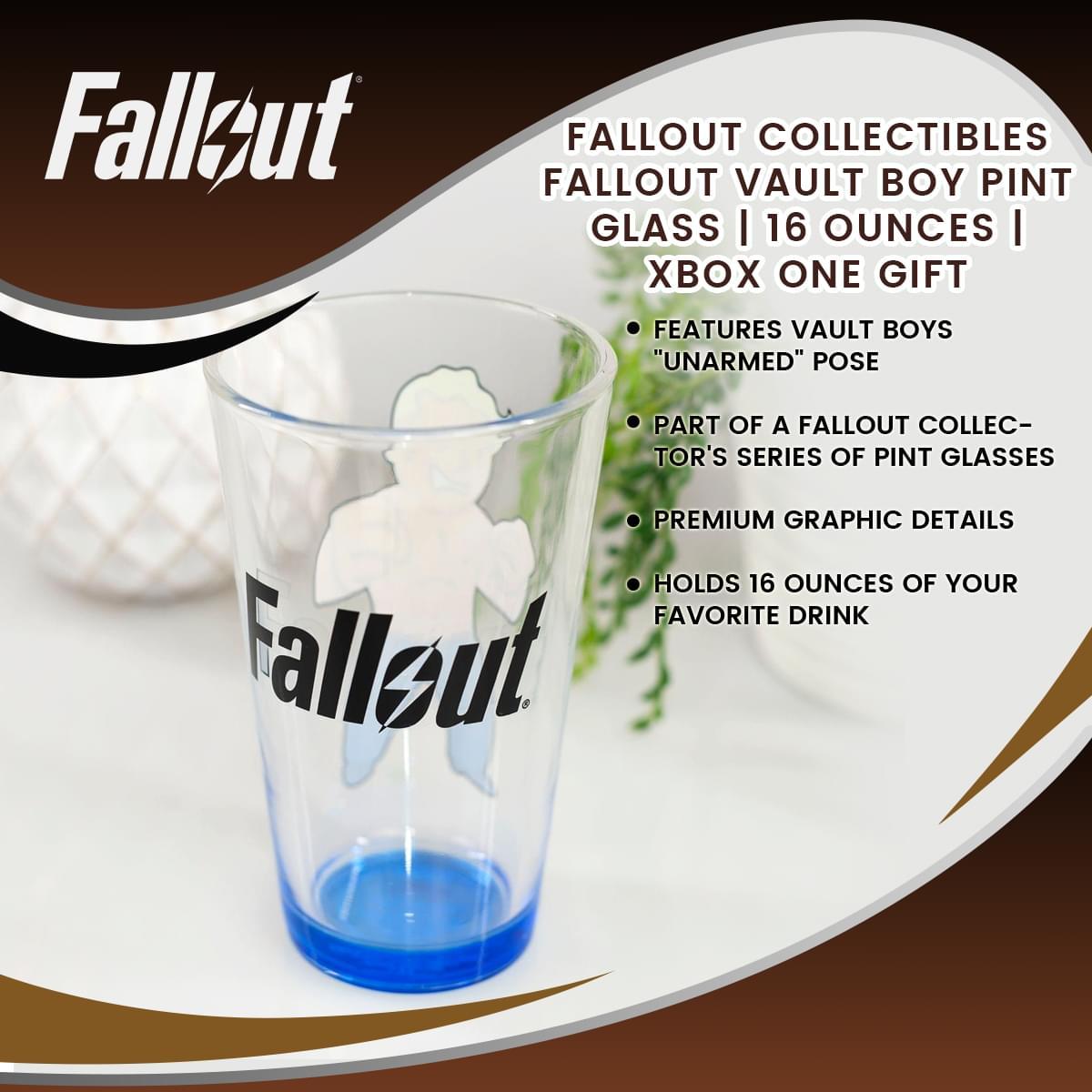 Fallout Fists Up 16oz Pint Glass picture