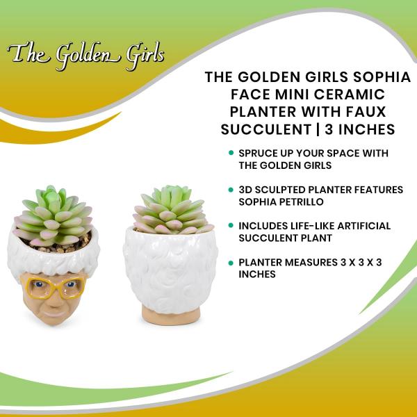 The Golden Girls Sophia Face Mini Ceramic Planter picture