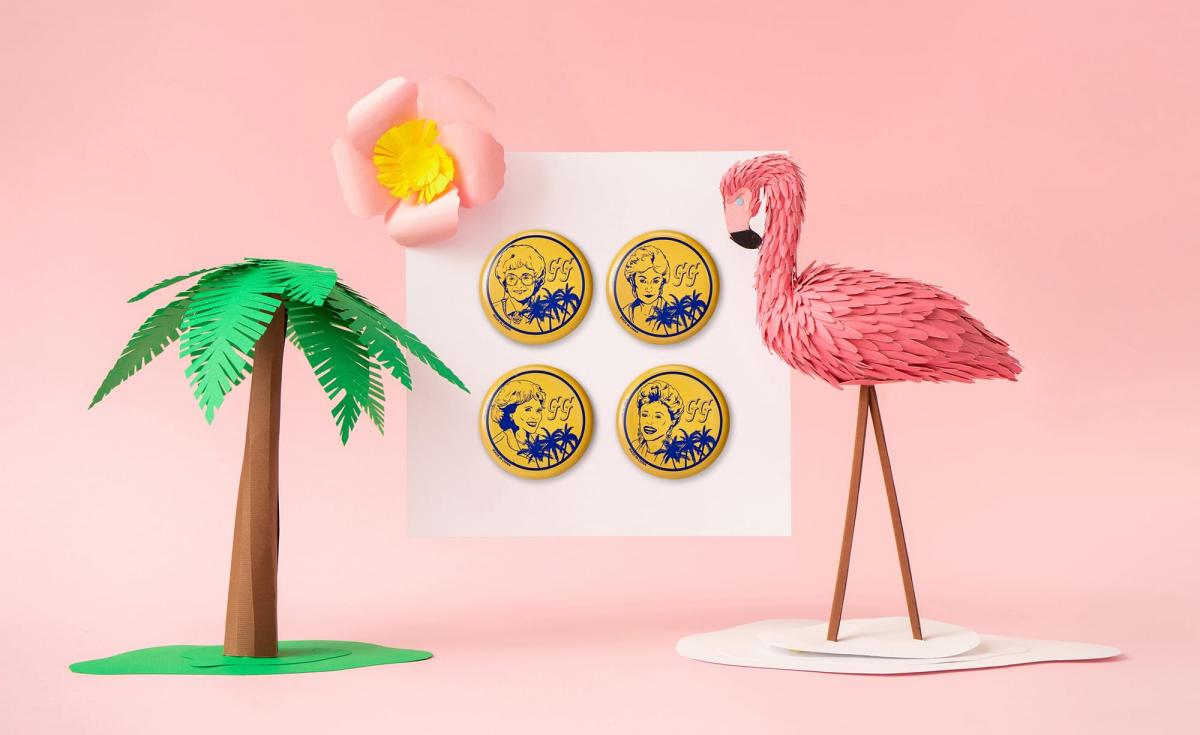 The Golden Girls SDCC 2019 Exclusive Button Pins | Set of 4 picture