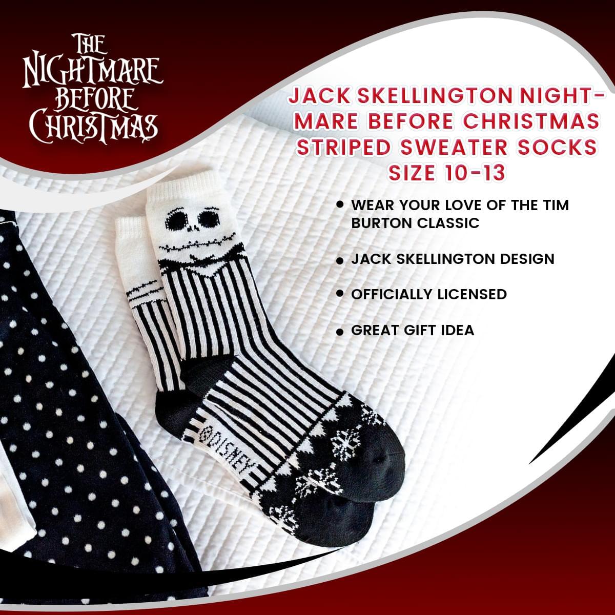 The Nightmare Before Christmas Ugly Sweater Socks picture