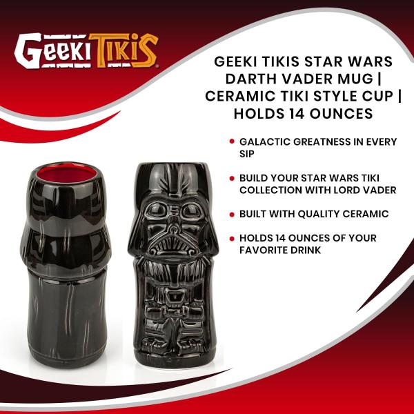 Geeki Tikis Star Wars Darth Vader 14OZ Ceramic Mug picture
