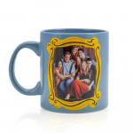 Friends Group In Frame 20oz Blue Ceramic Mug