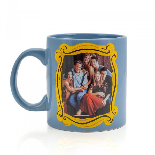 Friends Group In Frame 20oz Blue Ceramic Mug