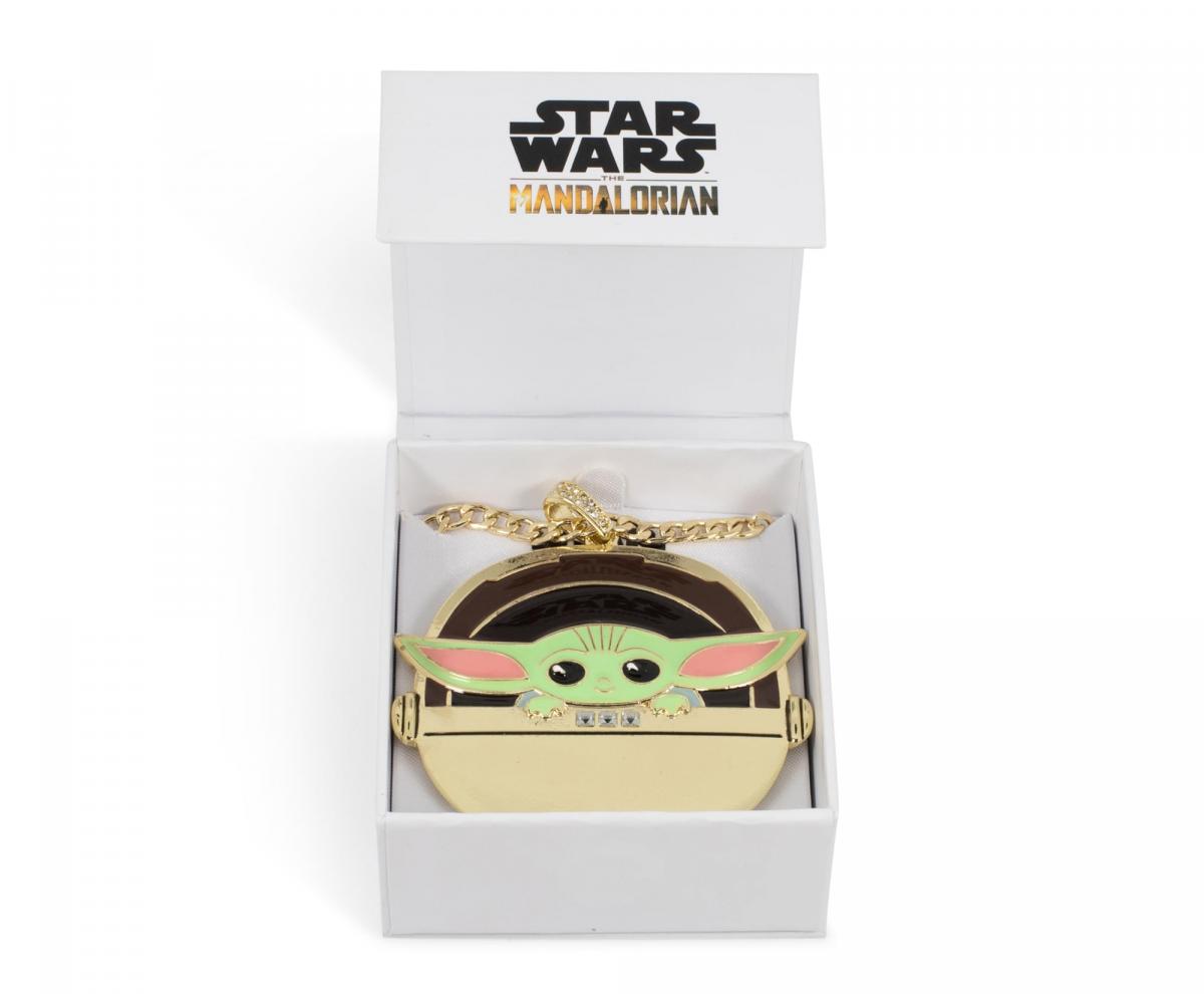 Star Wars The Child In Gold Carriage Pendant Necklace picture