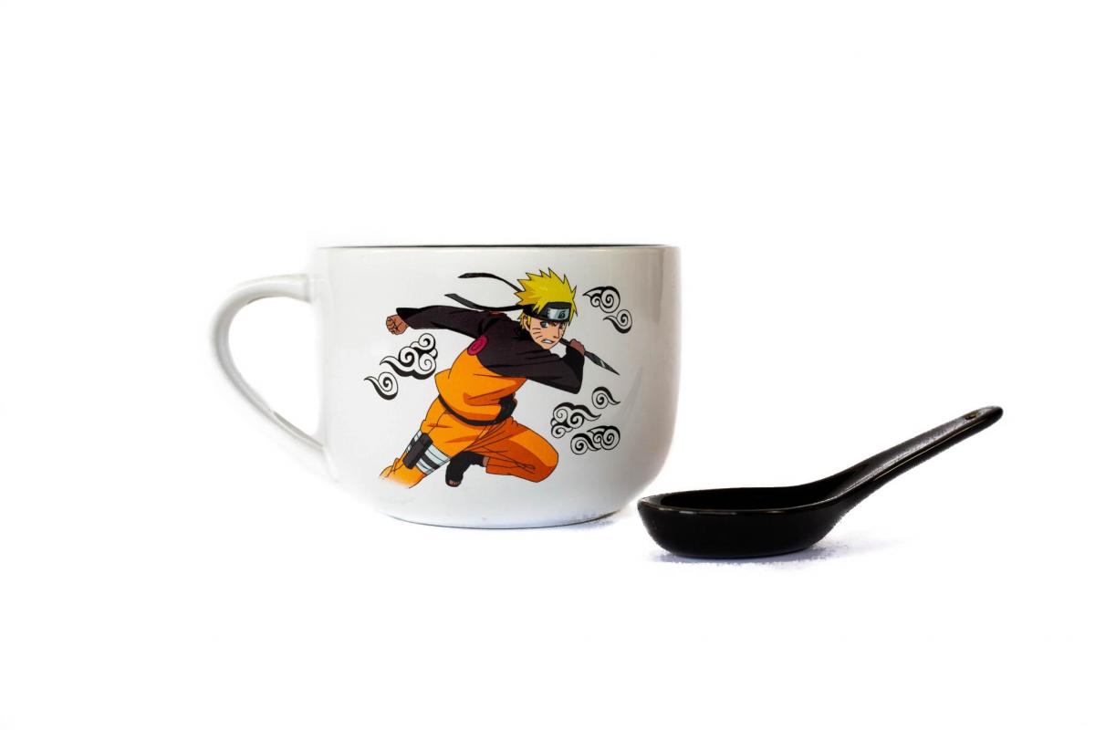 Naruto 20oz Ceramic Soup Mug with Spoon picture