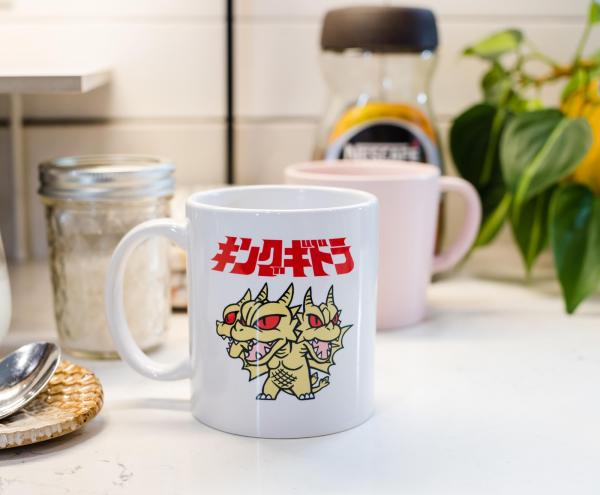 Godzilla Chibi Ghidorah 11 Ounce Ceramic Mug picture