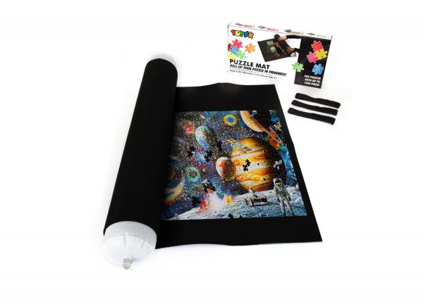 Roll Up 46x26 Inch Felt Jigsaw Puzzle Mat | Fits 1500 Pieces