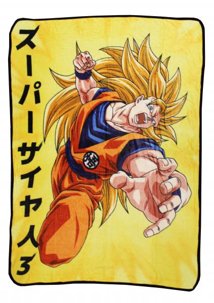 Dragon Ball Z Goku Super Saiyan 3 Fleece Throw Blanket picture