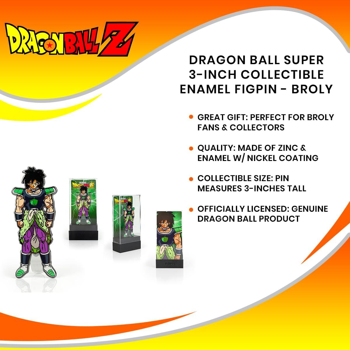 Dragon Ball Super 3 Inch Collectible Enamel FiGPiN - Broly picture