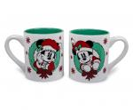 Mickey and Minnie Mouse Holiday Mug Set