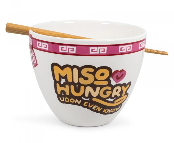 Miso Hungry Udon Even Know 16oz Ramen Noodle Bowl picture
