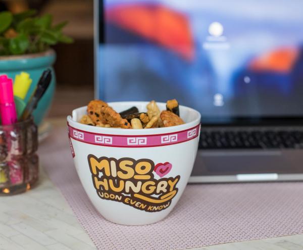Miso Hungry Udon Even Know 16oz Ramen Noodle Bowl picture