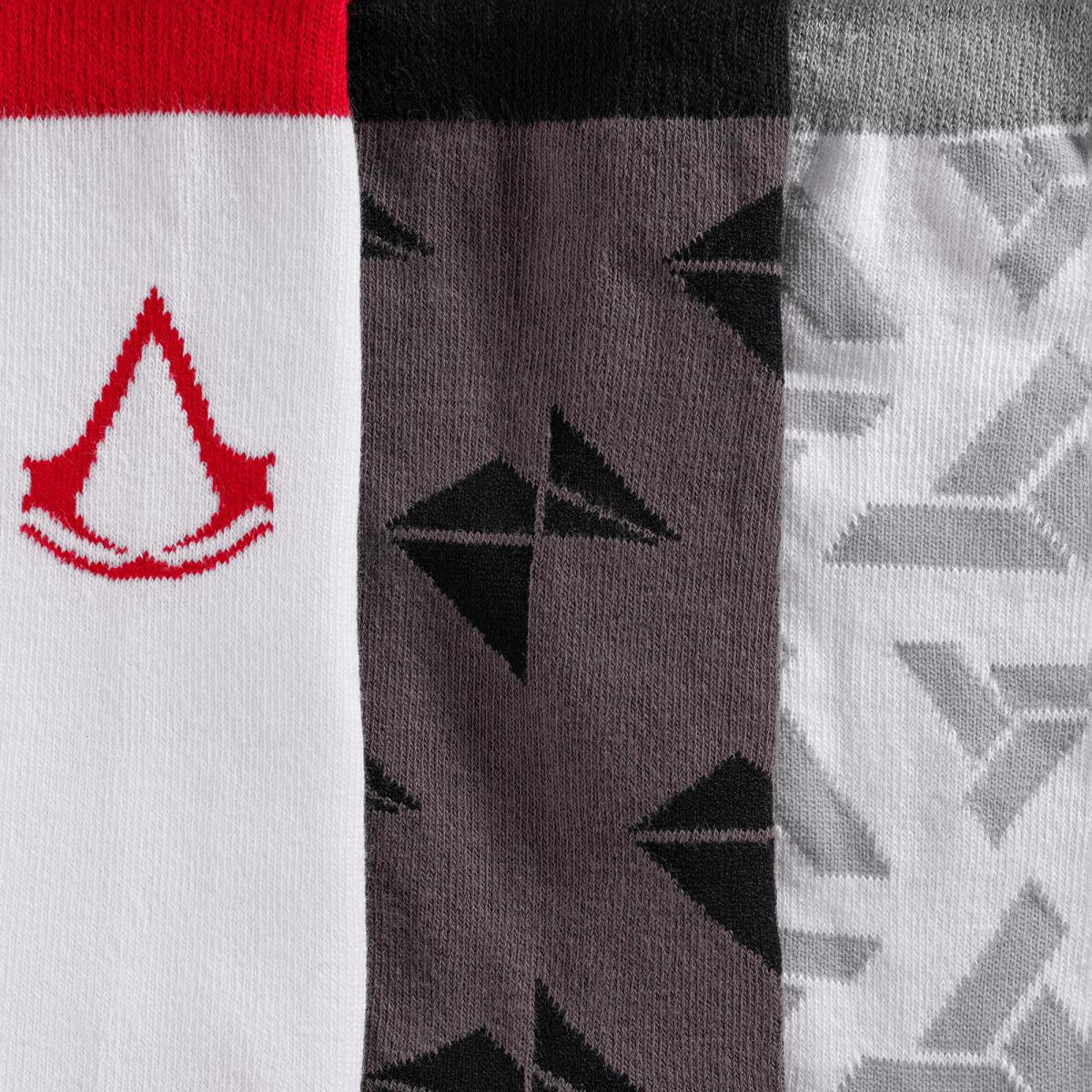 Assassins Creed Icons Mens Crew Sock Bundle | 3 Pairs picture