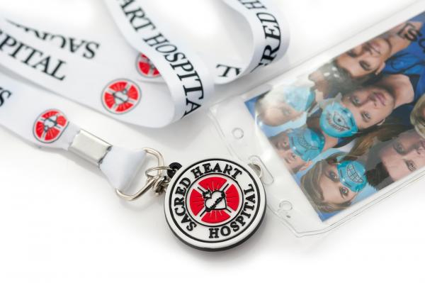 Scrubs Sacred Hearts Hospital Lanyard w/ Charm & ID Holder picture